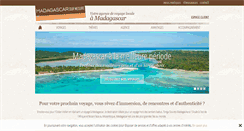 Desktop Screenshot of madagascar-sur-mesure.com